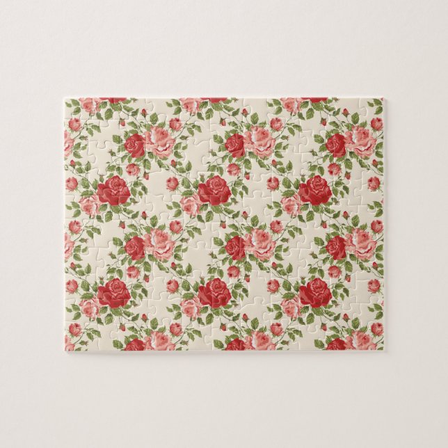 Vintage Shabby Chic Rosen Muster (Horizontal)