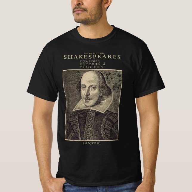 Vintage Shakespeare Literature - William Shakespea T-Shirt (Vorderseite)