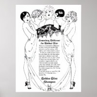 Vintage Shampoo-Werbung 1927