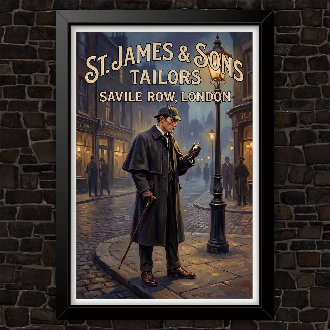 Vintage Sherlock Holmes Werbung Poster (Von Creator hochgeladen)