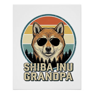 Vintage-Shiba-Inu-Opa-Hund-Shirt-Design_1 Poster