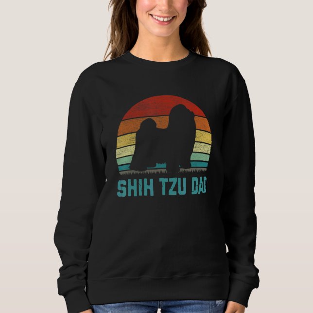 Vintage Shih Tzu Dad  Dog Sweatshirt (Vorderseite)
