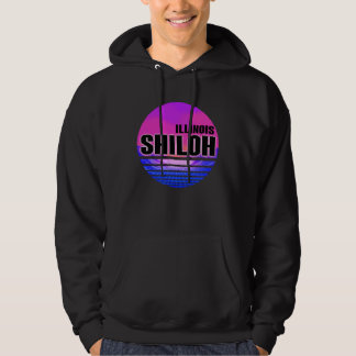 Vintage Shiloh Vaporwave Illinois Hoodie