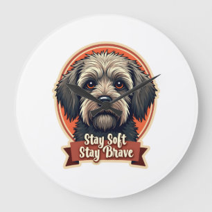 Vintage-Shirt-Design im Retro-Rettungsstil mit tra Große Wanduhr