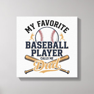 Vintage-Shirt-Design Lieblingsplayer Baseball-Vate Leinwanddruck