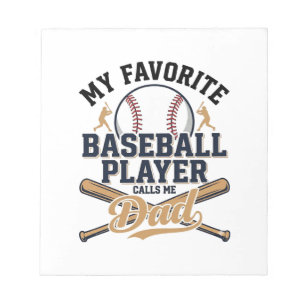 Vintage-Shirt-Design Lieblingsplayer Baseball-Vate Notizblock