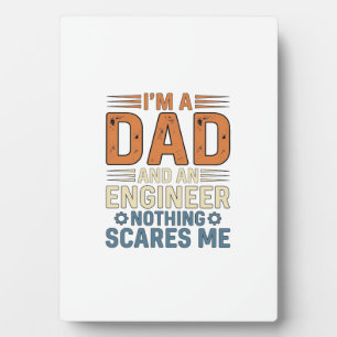 Vintage-Shirt-Design Papa Ingenieur Nichts Schreck Fotoplatte
