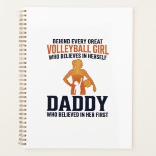 Vintage-Shirt mit Gravur für Volleyball-Mädchen-Va Planer