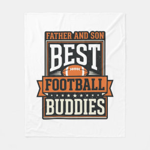 Vintage-Shirt Vater und Sohn Fußballfreunde Desi Fleecedecke