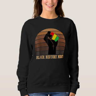 Vintage-Shirt zum Schwarze Geschichte Monat Faust  Sweatshirt