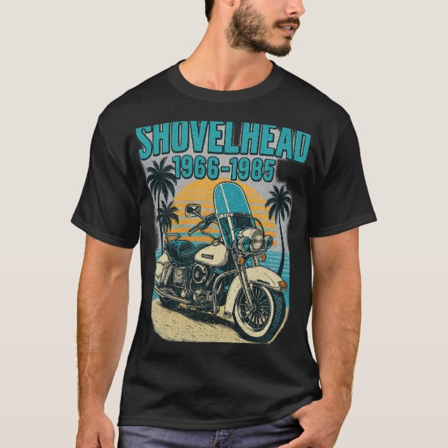 Vintage Shovelhead Motorcycle Tee (Vorderseite)