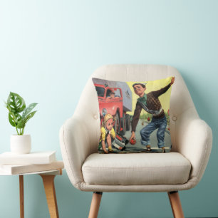 Vintage Sicherheitspatrouille Kissen