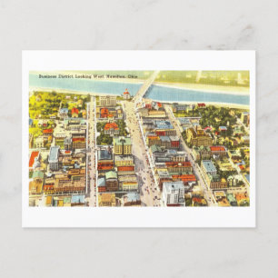 Vintage Sicht auf Hamilton, Ohio, Postkarte