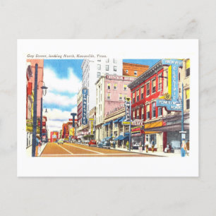 Vintage Sicht auf Knoxville, Tennessee, Postkarte
