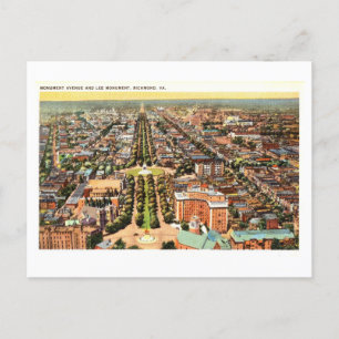 Vintage Sicht auf Richmond, Virginia, Postkarte