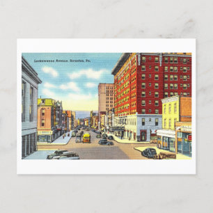 Vintage Sicht auf Scranton, Pennsylvania, Postkarte