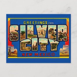 Vintage Silver City NM Gruß Postkarte