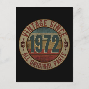 VINTAGE SINCE 1972 ALL ORIGINAL ANTEILE POSTKARTE