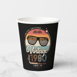 Vintage Since 1980 Pappbecher