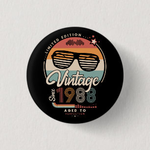 Vintage Since 1988 Button