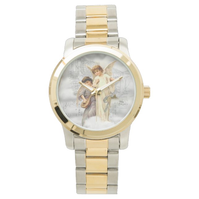 Vintage SingAngels Zwei Tone-Uhr Armbanduhr (Vorderseite)
