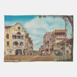 Vintage Singapore Kitchen Towel Geschirrtuch