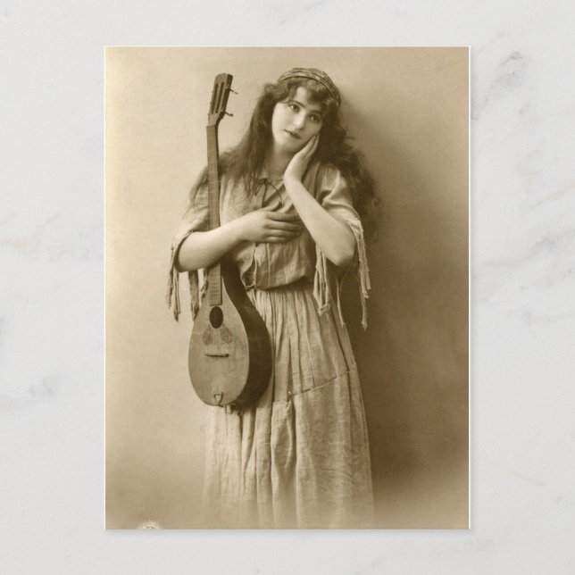 Vintage Sinti und Roma-Postkarte Postkarte (Vorderseite)