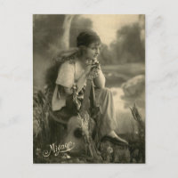 Vintage Sinti und Roma-Postkarte