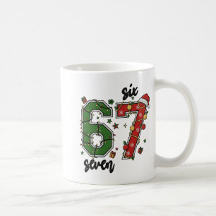 Vintage Six Seven 67 Meme 67 Weihnachten Feiertag Kaffeetasse