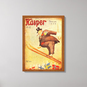 Vintage skandinavische Zigarren-Anzeige Leinwanddruck