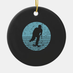 Vintage-Skateboard Keramik Ornament