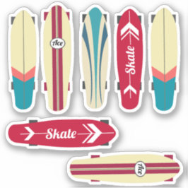 Vintage Skateboards Aufkleber
