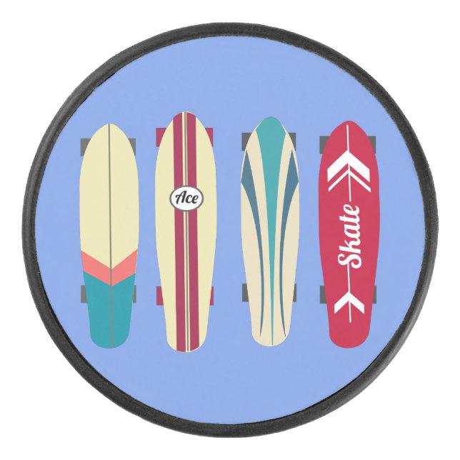Vintage Skateboards Eishockey Puck (Vorderseite)