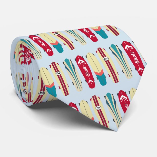 Vintage Skateboards Krawatte (Gerollt)