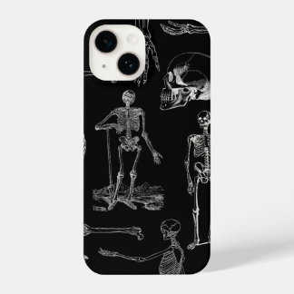Vintage Skeleton Illustration Phone Case iPhone 14 Hülle