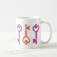 Vintage Skeleton Schlüssel-Tasse