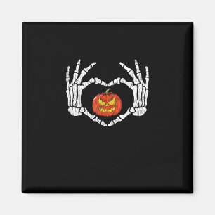 Vintage Skeletthandschuhe Herbstsonne Magnet