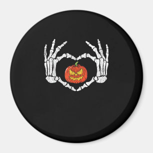 Vintage Skeletthandschuhe Herbstsonne Magnet