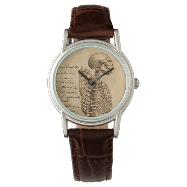Vintage Skelettuhr Armbanduhr (Vorderseite)