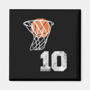 Vintage Sketll Trikot Nummer 10 Spieler Nummer Magnet