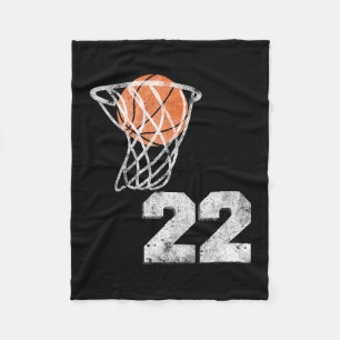 Vintage Sketll Trikot Nummer 22 Spieler Nummer Fleecedecke