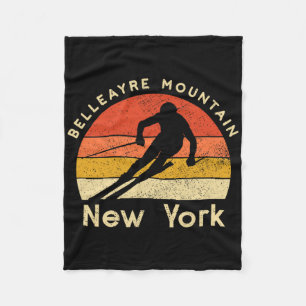 Vintage-Ski Belleayre Mountain New York Berg Fleecedecke