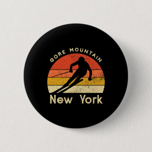Vintage Ski Gore Mountain New York Gebirge Button