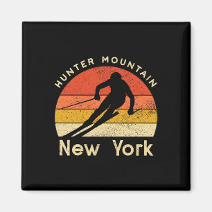 Vintage-Ski-Jäger Berg New York Gebirge Magnet