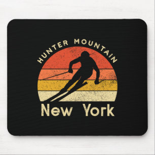 Vintage-Ski-Jäger Berg New York Gebirge  Mousepad