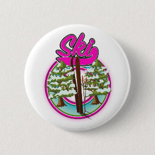 Vintage-Ski-Rosalogos Button