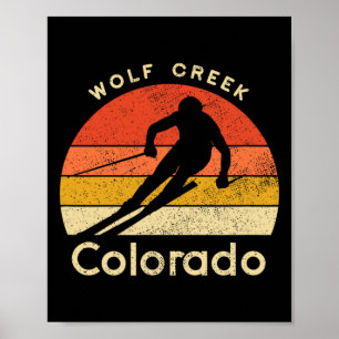 Vintage-Ski Wolf Creek Colorado-Berg Poster