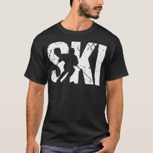 Vintage Skifahren lustiges Geschenk Wintersport Sk T-Shirt