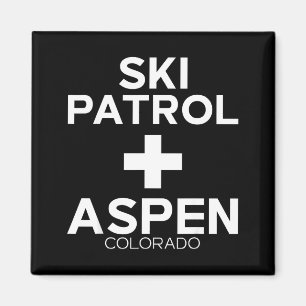 Vintage-Skipatrouille Aspen  Magnet