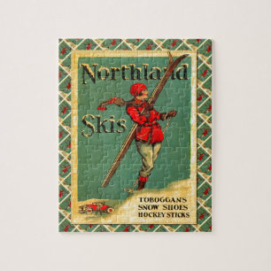Vintage-Skiplakat, Northland-Skier